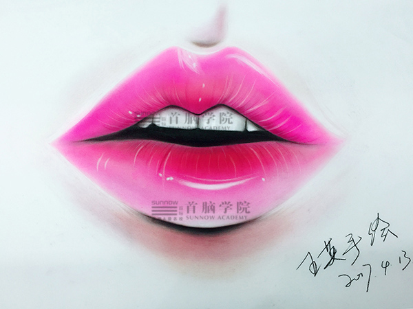 首腦學院南山校區美妝素描作品