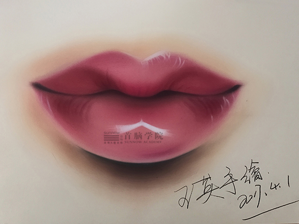 首腦學院南山校區美妝素描作品